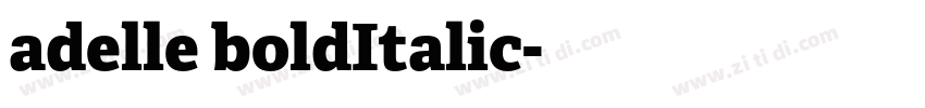 adelle boldItalic字体转换